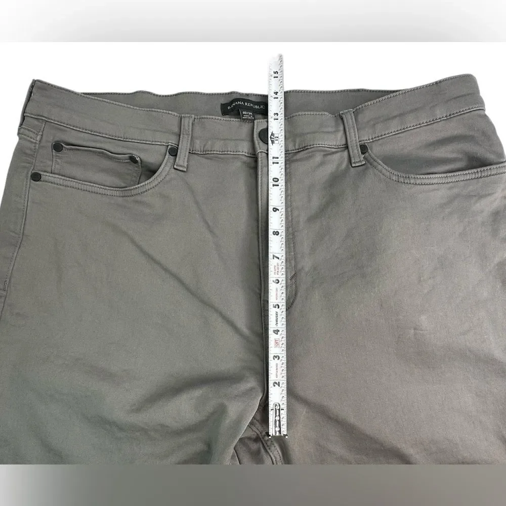 Banana Republic Straight Leg Chino’s Gray Cotton Stretch Men’s Size 40x34